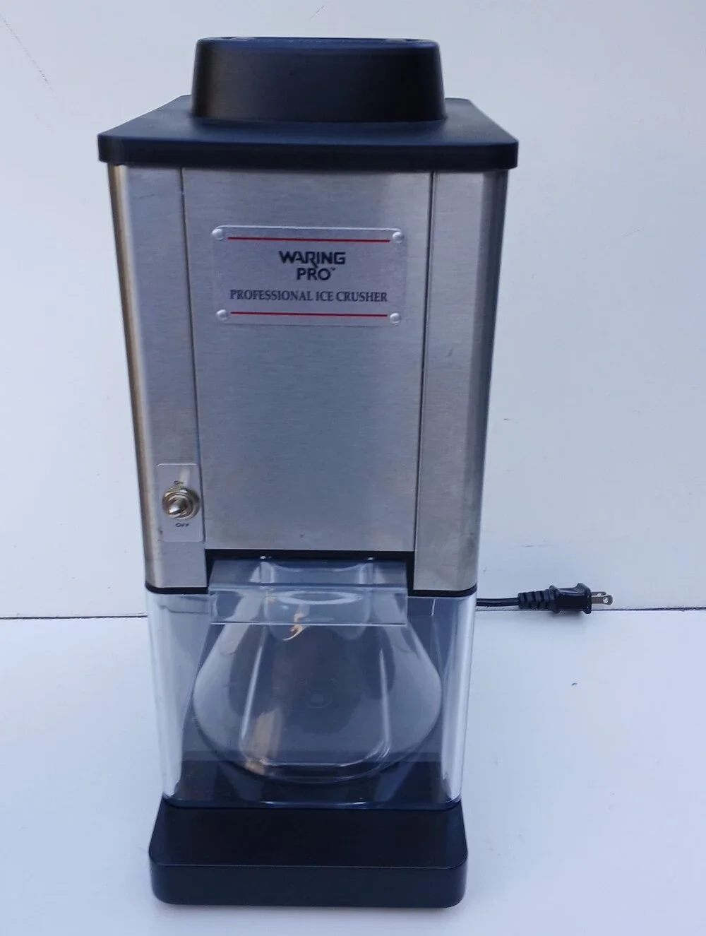 Waring Pro Stainless Steel Professional Ice Crusher - Silver/Black